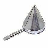 China Cap Strainer, 10`` Dia., Coarse Mesh, Stainless Steel