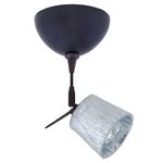 BESA - 1SM-5145SF-BR : Spot Light 12V - 1SM Nico 3 - Bronze Metal Finish - Stone Silver Foil Glass
