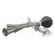 Sunlite Bicycle Squeeze Horn, Triple Horn, Chrome Plated
