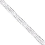 Sterling Silver 7mm Magic Herringbone Chain - 16 Inch - Italian