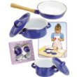 Children's Enamel Pot & Pan Cooking Set: 5 Pc. Gift Set *Perfect Gift Idea*
