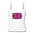 CONFEDERATE FLAG - Flag-series - White Women's / Girls Camisole (Girlie / Babydoll)