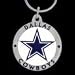All Products : Dallas Cowboys Round NFL Football Keychain