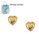 14K Yellow Gold Children's Heart Earrings