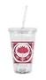 Lotus Flower 16oz Double Wall Acrylic Spirit Tumbler Cup with Straw-BPA FREE