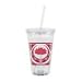 Lotus Flower 16oz Double Wall Acrylic Spirit Tumbler Cup with Straw-BPA FREE