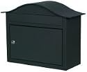 Large Capacity A4 Black Steel Post Box Letter Box Mail Box