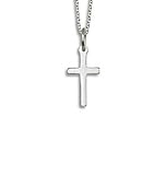 007. Small Solid Sterling Silver Cross Pendant