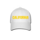 CALIFORNIA - State-series - White Baseball Cap / Hat One Size Fits Most