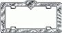 Superman License Plate Holder Frame Chrome