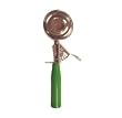 Stainless Steel Grips Ice Cream Scooper Green Handle - 3.25 oz.