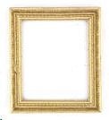 Dollhouse Miniature Set of 2 Gold Ornate Frames