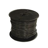 14 Black Solid x 500' Thin Single Wire