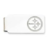 14K Pittsburgh Steelers White Gold Money Clip