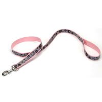 Coastal Lazer Brite Reflective Bones and Paws Design Dog Lead
