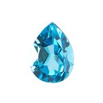 6x4 mm-0.42 Cts Swiss Blue Topaz ( Pear-AA )