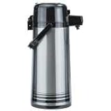 Update International NPD-25-BK-SF Glass Lined 2.5L Push Stainless steel Airpot