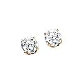 Certified 1 ct. tw. Diamond Solitaire Earrings