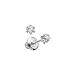 14kt. White Gold, Child\'s Diamond Earrings