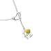 Silver Love with Tennis Ball Heart Lariat Charm Necklace [Jewelry]