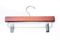 Solid Wood Infant/Children Bottom Hanger, Dark Cherry Finish, Boutique Quality, Box of 100 (Free Shipping)