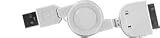 U-bop Retractable USB Data Sync and Charging Cable | Creative Zen Vision M | White