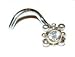 Deco Design Nose Screw in Gold
