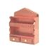 Dollhouse Miniature Kitchen Wall Shelf in Cherry