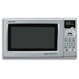 Sharp R-820JS 0.9-Cubic Foot Grill 2 Convection Microwave Silver