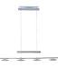 ET2 Lighting E23054-09SN Saucer 4 Light Island Light in Satin Nickel with Frost White glass