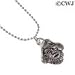 NC-C2209-BC tlf - Small Silver Pirate - Charm Necklace