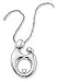 Mother and Child Sterling Oval Large Pendant with .03ct Diamond and 18 Chain