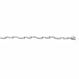 14k White Gold & Diamond Journey Bracelet - 7 (1.00ctw)