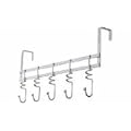 Chrome Over The Door Hanger With 5 Hooks
