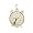 Alarm Clock Charm - Gold Plate