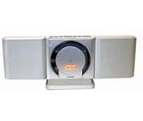 FISHER PHDTA120 SLIM CD RADIO CLOCK DETACHABLE SPEAKERS