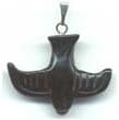 Black Obsidian Flying Bird Pendant