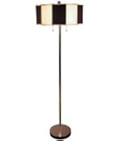 IMAGE OF Stonegate Designs LF10281-P01-614S&R-W01 Rachel 2 Light Floor Lamp in Polished Brass