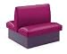 Gateway Series Booth, Fully Upholstered, Smooth, 30 in Double