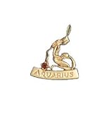Aquarius, 14K Gold Charm