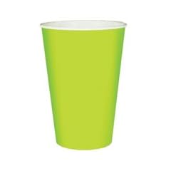 20 Trinkbecher, Pappe 0,2 l � 7 cm � 9,7 cm limonengr�n