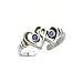Toe Ring - Sterling Silver Antiqued Blue Cubic Zirconia Heart Toe Ring