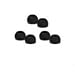 High Quality 6 Replacement Earbuds Tips Buds For Creative EP-630 EP630 EP-830 Earphones 100% FITS (Small, Medium & Large BLACK) - Compatibles-E-Shop