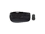 Microsoft Black Value Pack 2.0 - Keyboard - PS/2, USB - mouse - black - English - Europe - OEM (pack of 3 )