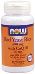 Red Yeast Rice with CoQ10 by NOW Foods - Sports And Specialty Formulas (600 mg - 60 Vegetarian Capsules)