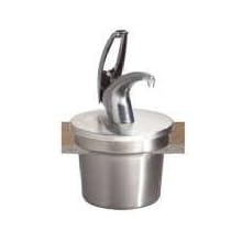 San Jamar P417 FrontLine Round Inset Container, 9-1/2" Diameter, 7qt Capacity