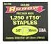 Arrow Fastener 505 5/16-Inch T50 Staples (1,250-Pack)