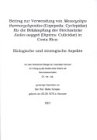 Beitrag zur Verwendung von Mesocyclops thermocyclopoides f�r die Bek�mpfung der Stechm�cke Aedes aegypti in Costa Rica