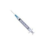 Syringe With Needle 25 gauge 1 inch - Box of 100
