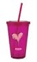 Twisted Heart 16oz Spirit Double Wall Acrylic Tumbler Cup with Straw-BPA FREE